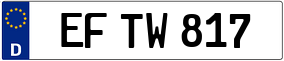 Trailer License Plate